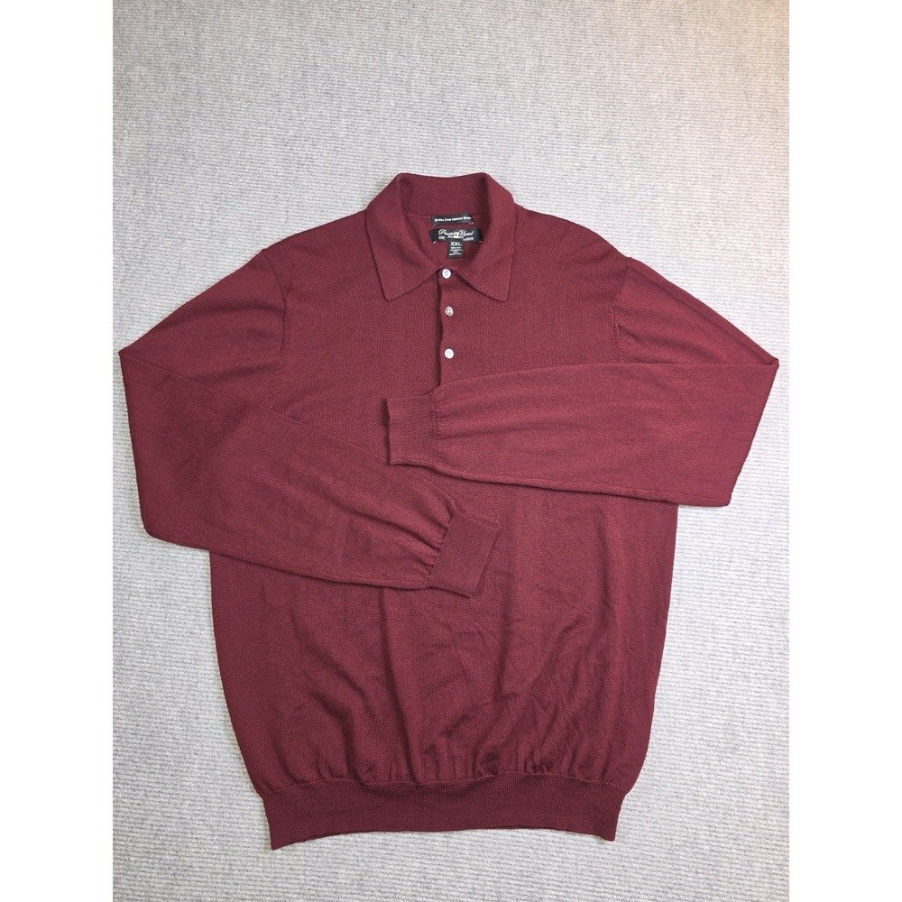 Pronto Uomo Mens XXL 100% Extra Fine Merino Wool Knit Sweater Professional